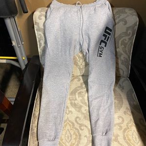 Grey UFC gym sweats